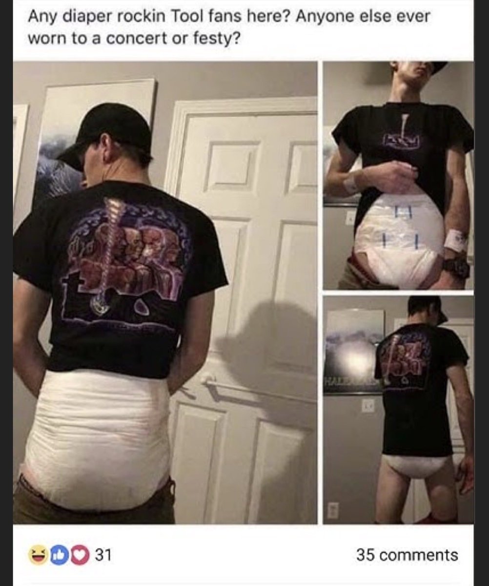 JJpubbi's tweet photo. wanting to wear one of my band tees while i take diaper pics but i don’t want to create a god tier slander image like this😭😭😭 https://t.co/ZoM9WenjSE