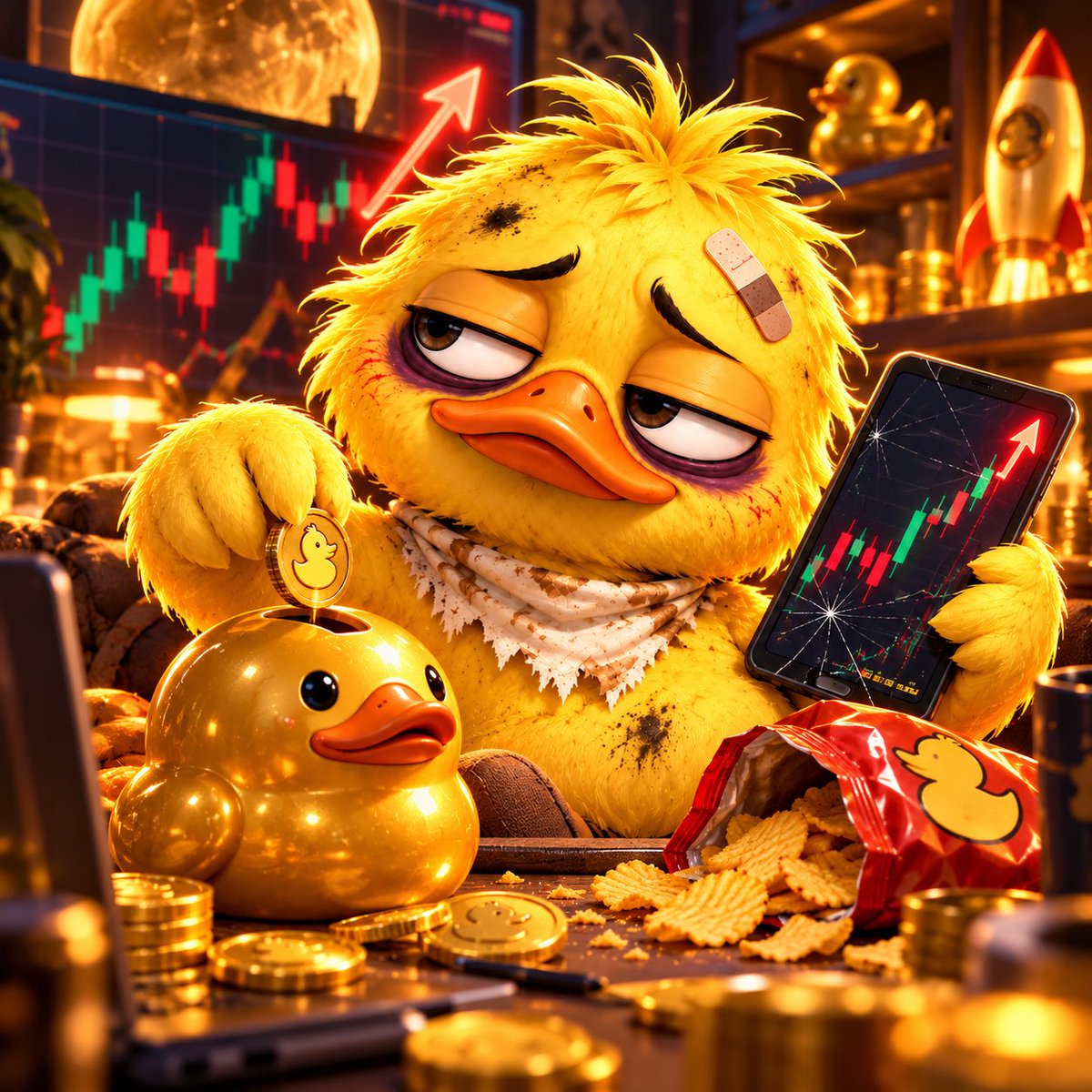 QWAKmeme's tweet photo. QWAK is here. 🦆

Throw in some snack money.
Who knows?

Start small,
get rekt big. 😏

#QWAK #SnackMoney #Degens #CryptoHumor #DuckMeme https://t.co/XCLFwVNwfP