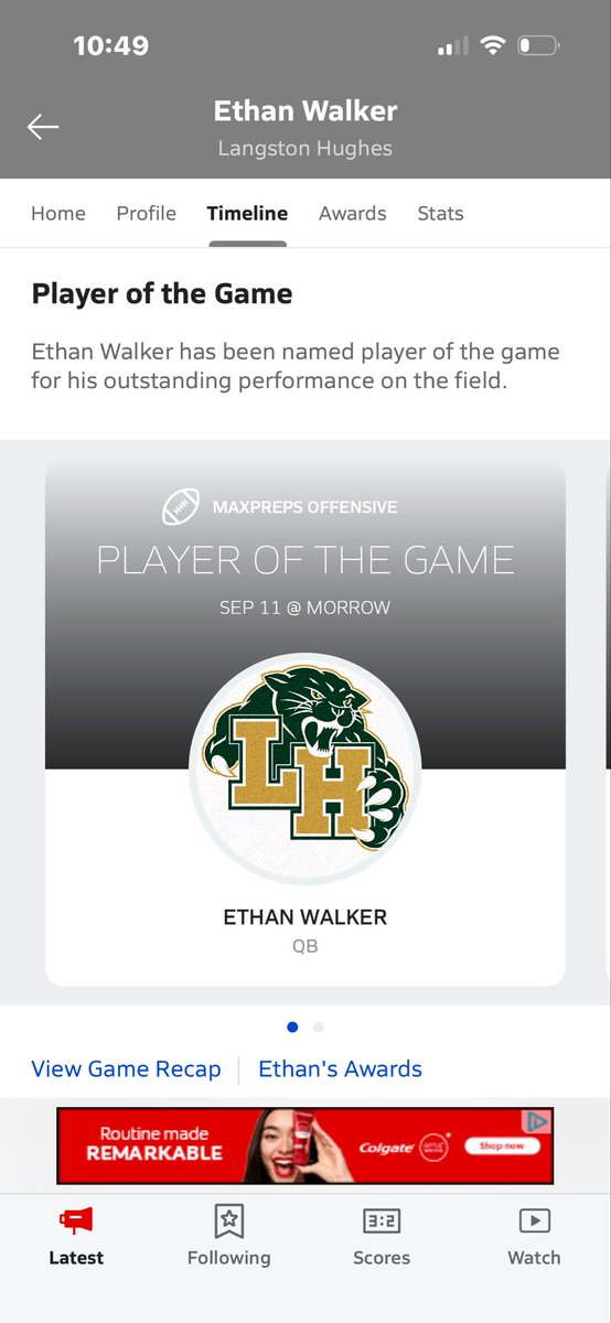 EthanWalkerQB's tweet photo. I am thankful to be recognized as maxpreps offensive and overall player of the game vs morrow!
@CoachHennes @CoachColeMeyer @coach_nwalker @bmerecruiting1 @RWi11iams @One11Recruiting @QB_CoachColeman @coachalexbailey @ChadSimmons_ @justin_roper @ChrisWeinke16  @CoachA_Davis https://t.co/bIlNAlfyo6