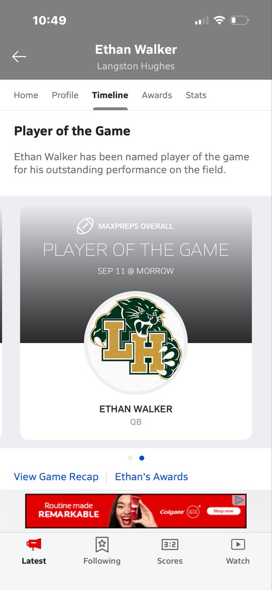 EthanWalkerQB's tweet photo. I am thankful to be recognized as maxpreps offensive and overall player of the game vs morrow!
@CoachHennes @CoachColeMeyer @coach_nwalker @bmerecruiting1 @RWi11iams @One11Recruiting @QB_CoachColeman @coachalexbailey @ChadSimmons_ @justin_roper @ChrisWeinke16  @CoachA_Davis https://t.co/bIlNAlfyo6