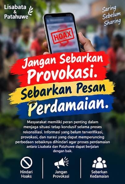 TimurParadise's tweet photo. Masyarakat diharapkan tidak mudah terpengaruh oleh informasi yang belum terverifikasi, isu provokatif, maupun narasi yang dapat memperkeruh suasana. Mari gunakan media sosial untuk menyebarkan informasi yang menyejukkan dan mendukung proses perdamaian. https://t.co/w3YvhVR189