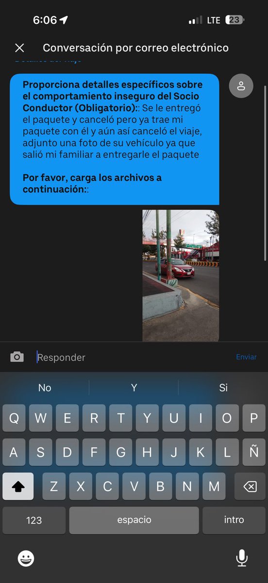 JaavierBnb's tweet photo. @Uber_Support @Uber_MEX 
Este conductor me robó la mercancía que iba entregarle a un cliente por envío, me canceló el viaje y se fue, ahora ya no me sale ni su viaje en la plataforma metí reporte y no contestan https://t.co/nyWt7FJ4Qc