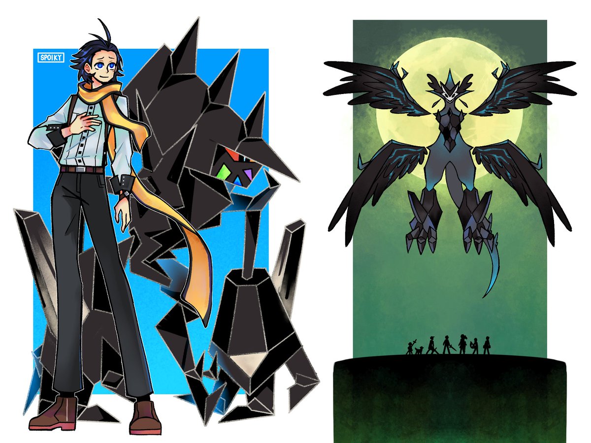spoikycat's tweet photo. Been thinking of joining Vgen... So I thought I'd post something themed for it so here's so of my Persona x Pokemon art #VGenCode https://t.co/a9NBWKIZ7k