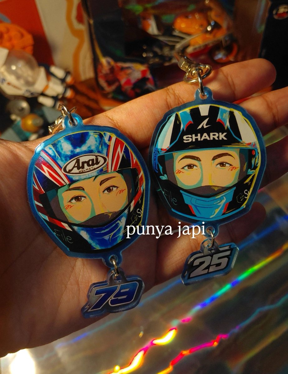 motojapi's tweet photo. my wildest fantasy is to be able to give these to raul and ai but i can't go to mandalika or sepang this year 💔 https://t.co/GgZV1URii9