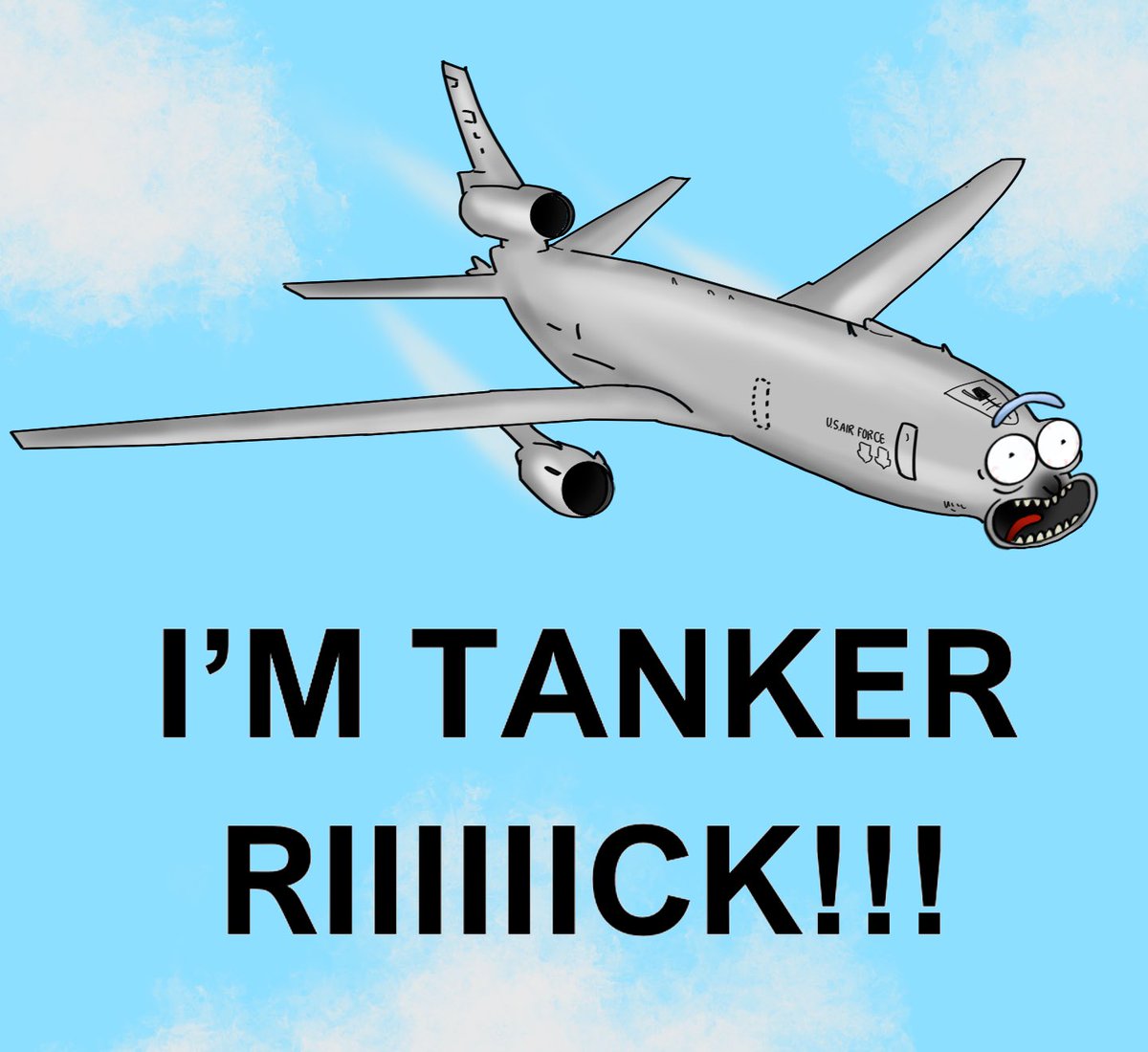 MCCCANM's tweet photo. Throwback to the time in 2021 a deployed KC-10 crew decided to code their transponder callsign as “PIKLRICK” in reference to Rick &amp; Morty for a laugh, but plane spotters noticed, it made international news &amp; the crew had to be scolded.

Heroes, all. https://t.co/hnQg4C1W0E