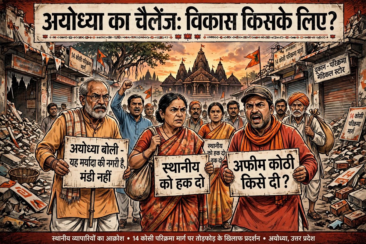b_times_'s tweet photo. अयोध्या राम की नगरी है यहाँ झूठे धर्म के लिए कोई जगह नहीं इसी लिए बीजेपी हारी थी यहाँ गुजराती घुसपैठ से जनता में नाराज़गी है राम की नगरी है इसी लिए वोट की ताक़त दिखती है मोदी को आईना दिखया था https://t.co/du9Scq9uoZ