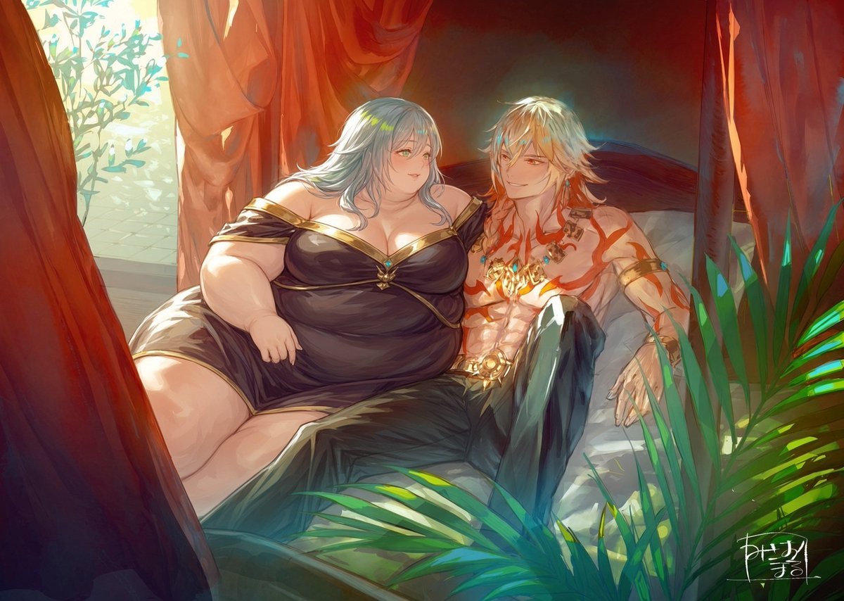 tarddestruction's tweet photo. @FriegesChair the most cutest couple 🥹😍😭🙏    stelle's ability to roll like a giant bowling ball  is why meowdeimos made her  his obese bride btw , in castrum kremnos they only  accept the mightiest warriors, fatty stelle can crush her enemies just by voring them or crushing them 😭🙏 https://t.co/7blMq9JjX4