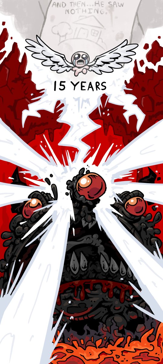 waweezer's tweet photo. happy 15 years to the binding of isaac :      ) https://t.co/rVzsWXBkt2