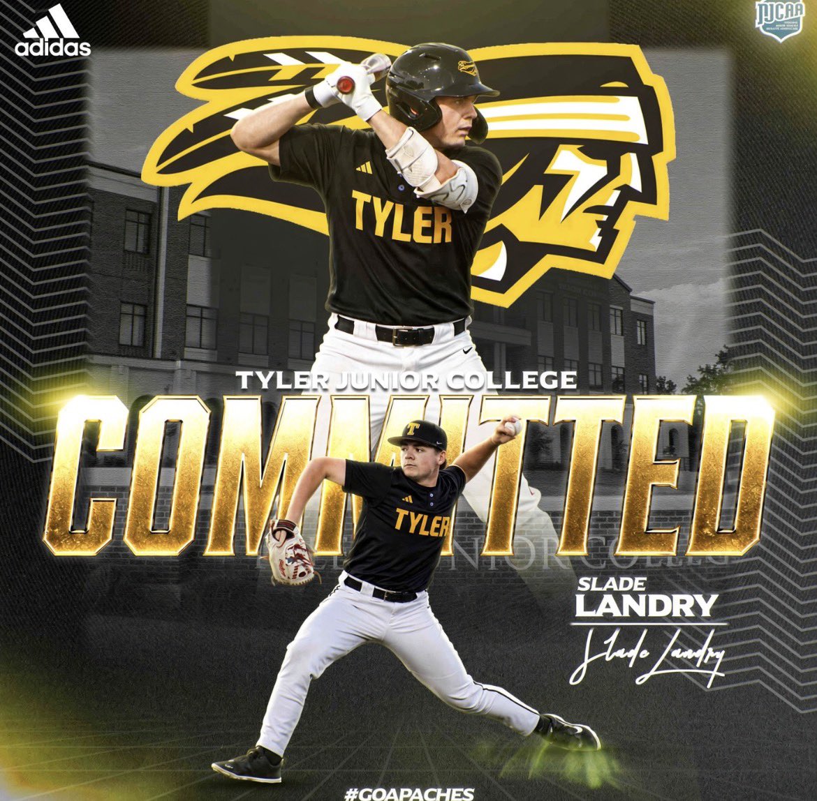 SladeLandry17's tweet photo. Excited to announce my commitment to Tyler Junior College. #feathersup🪶 https://t.co/QwnVhseY4S