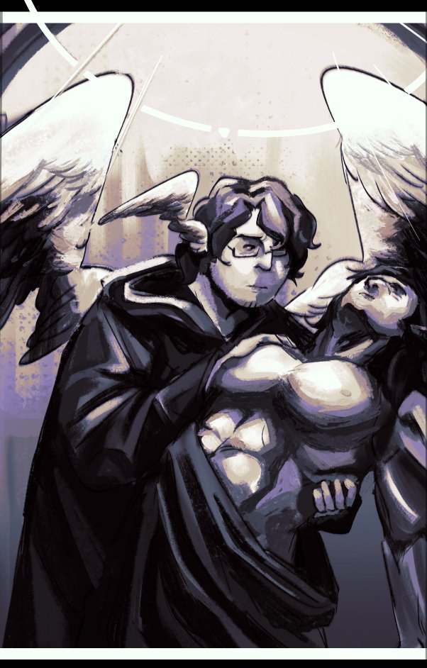 Bat_Nyx's tweet photo. wanted to have fun on a painting with my own headcanons #thirdlifefanart #traffictwt #trafficshipping https://t.co/M2QwfKSxSl