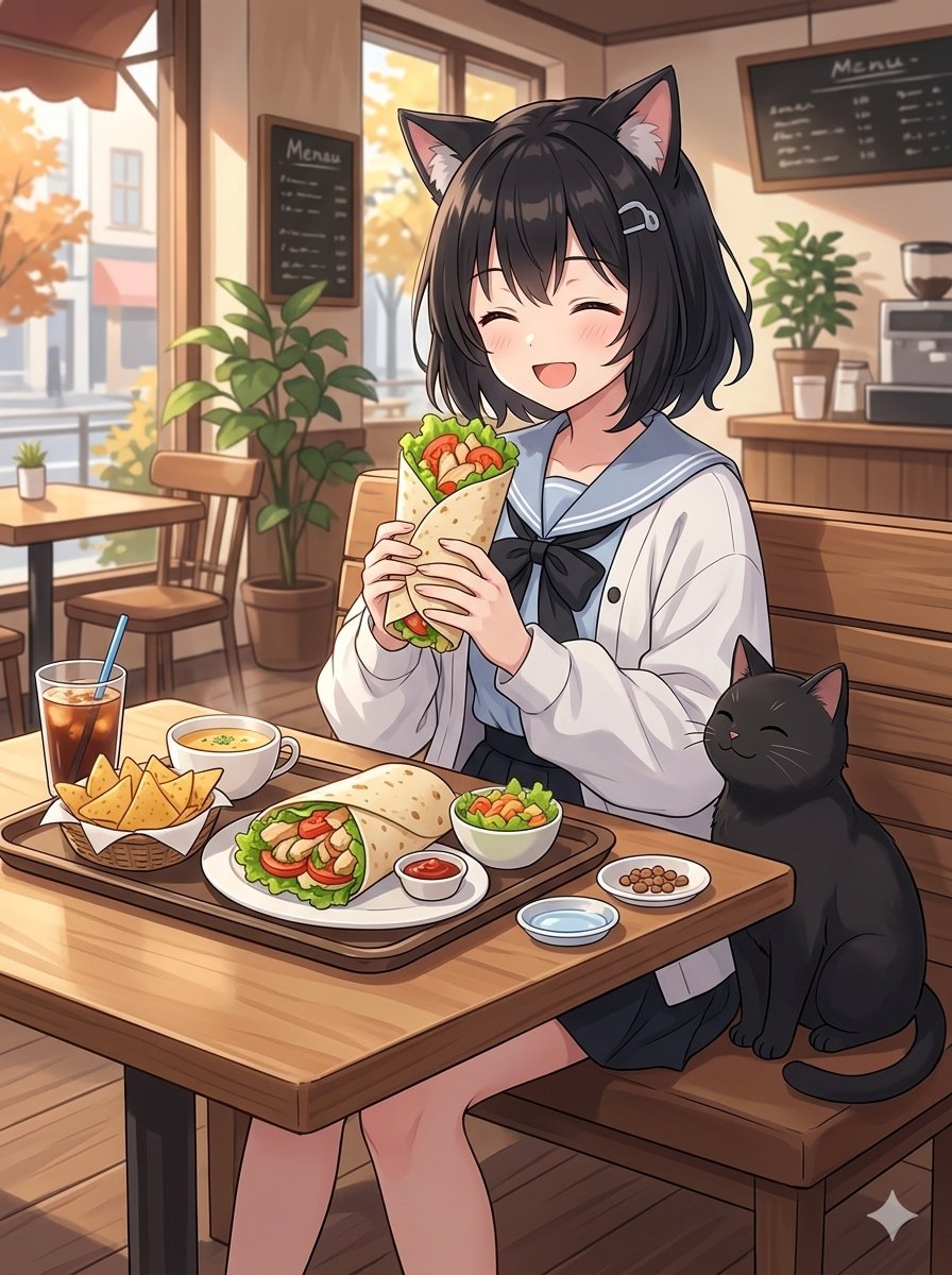 kuronuko963's tweet photo. 昼きゅ〜け〜🐈‍⬛🎵 https://t.co/h5KAD57MYe
