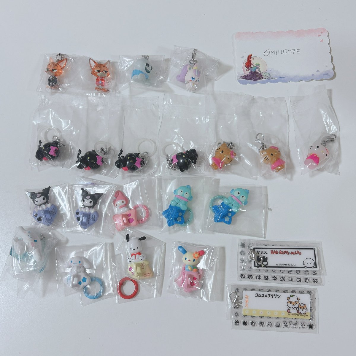 MH05275's tweet photo. @0

〈交換〉 ガチャガチャ めじるし アクセサリー   ズートピア サンリオ ポケモン など

譲┆1枚目
求┆2枚目（🌟優先）

✧平日16時半-17時頃渋谷手渡し＞郵送
✧組み合わせによりお断りする場合あります

お気軽にお声かけ下さい(⁎ᴗ͈ˬᴗ͈⁎) https://t.co/bdzzTIzsv4