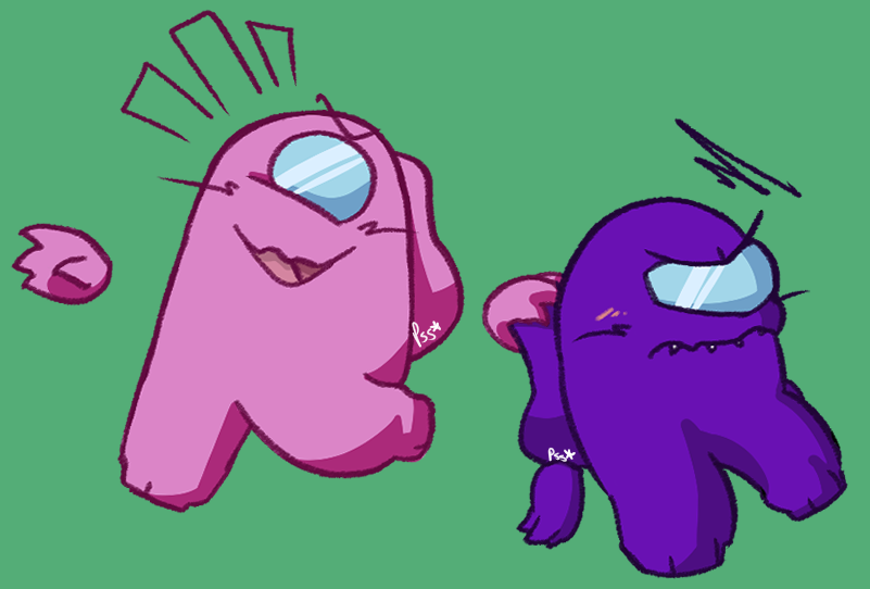 PrincesStarShop's tweet photo. I thought I had some more stuff from #rodamrix drawn, but in my folder are these three.... can you tell Pink is my favorite....
#amongus https://t.co/yD1UKNixxj