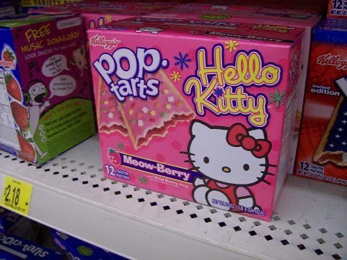 strawbunnybisou's tweet photo. up late at night wanting the hello kitty and barbie pop tarts https://t.co/mPI99LPoC9