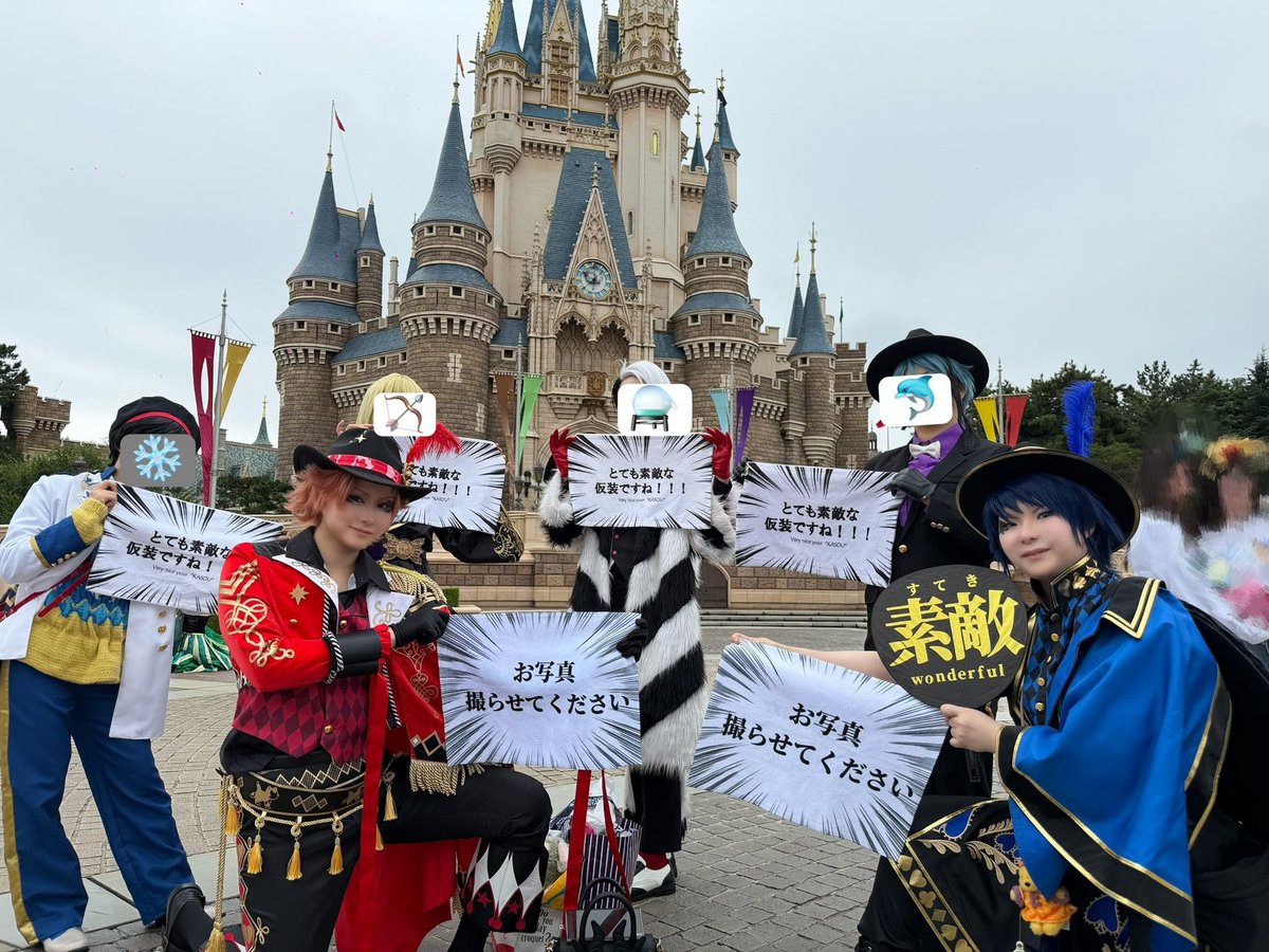 rupe_narumi's tweet photo. Dハロレポめも20260927
城前歩いてた時
❄️「もしかしてるぺさん！？？！？」
わし「！！！！！！」

素敵な仮装ですねタオルご本家のみなさまと一年ぶり遭遇！！！！！
みなさま最高に素敵な仮装でした🥳
#Dハロ仮装
#Dハロ仮装2026 https://t.co/j3VkzZwrlz