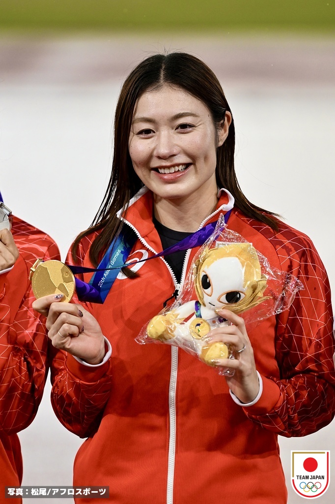 jaaf_official's tweet photo. /／
【#アジア大会】
\＼

✨表彰式✨✨✨✨✨✨
◆女子100mハードル（風：-0.2m/s）
1位🥇🇯🇵#福部真子（日本建設工業）12秒74
2位🥈🇯🇵#中島ひとみ（長谷川体育施設）12秒78
✨✨✨✨✨✨✨✨✨

おめでとうございます🙌
応援ありがとうございました🇯🇵

📣選手への応援メッセージ大募集‼️
https://t.co/e50PE5sb8V
✅オンエア情報など特設サイトでチェック
https://t.co/NPQIbPc2Bk

#愛知名古屋2026 #TEAMJAPAN #ともに一歩踏み出す勇気を #JAAF #陸上 #IPPO