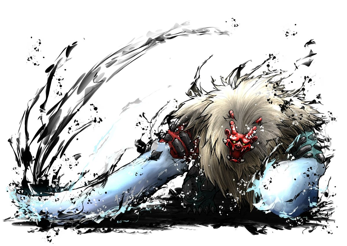 catherine5884's tweet photo. 過去絵ゴシャハギくんを筆っぽさ強めで新たに描いてみました👹 https://t.co/bwoQeoVQbr