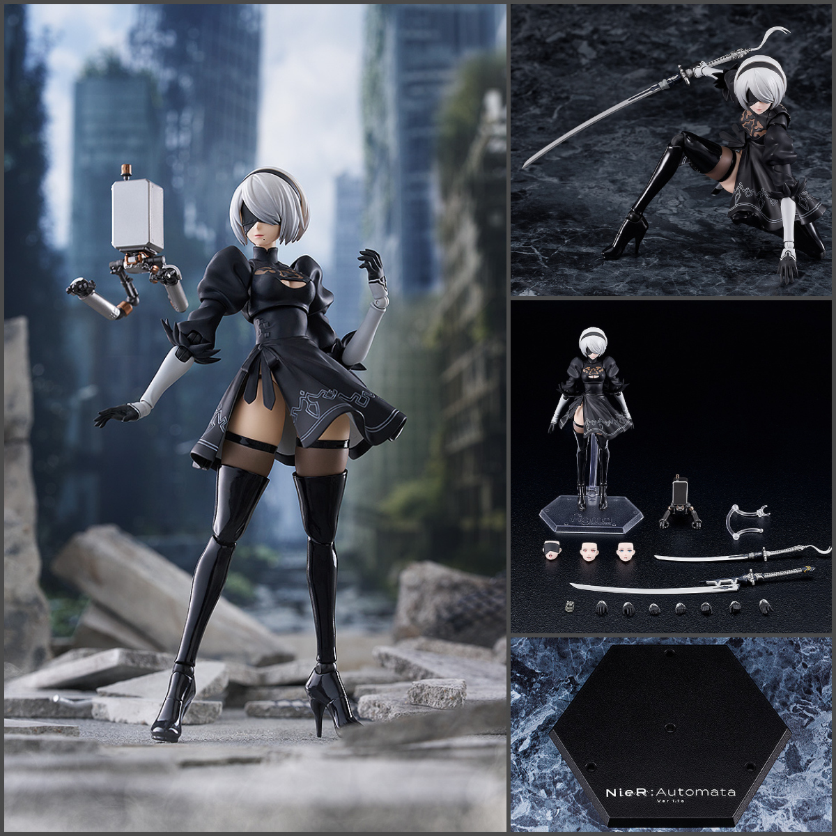 GoodSmile_US's tweet photo. figma 2B (YoRHa No.2 Type B) from “NieR:Automata Ver1.1a” returns for a rerelease! Deploy this elite combat unit straight to your collection and lead humanity to victory. Preorder now to score a GSC Bonus Large Base!

Shop: https://t.co/VyuWUV7kZU

#NieR #Goodsmile https://t.co/VS24TUoZjD