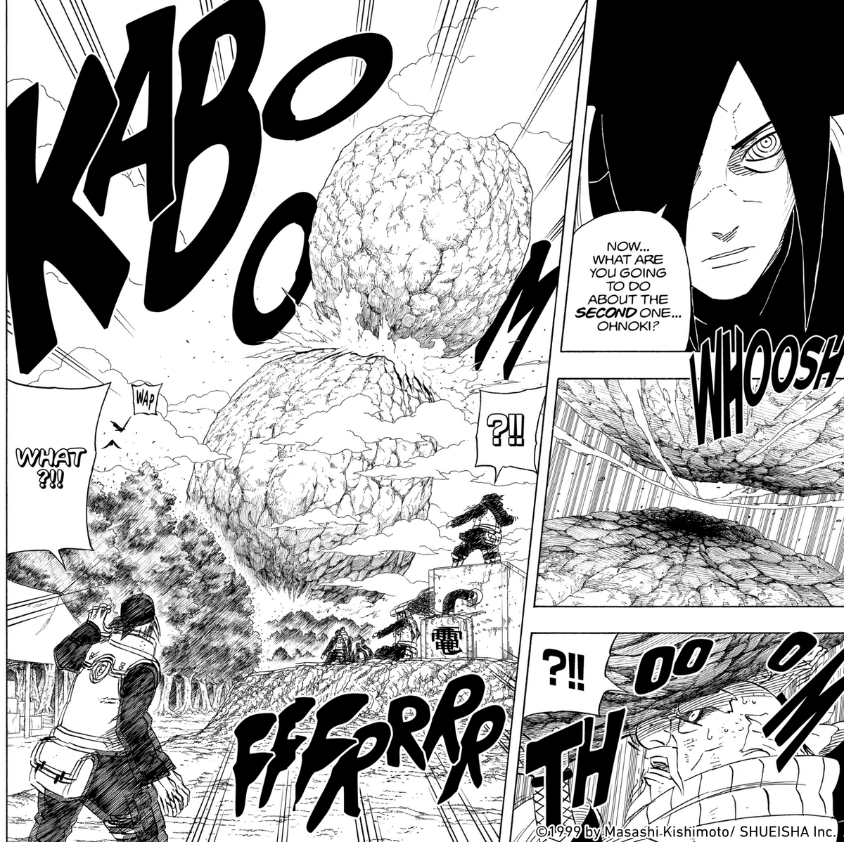 NARUTO_info_en's tweet photo. "Now...what are you going to do about the second one...Ohnoki?"

#NARUTO https://t.co/0zzK4YJGeL
