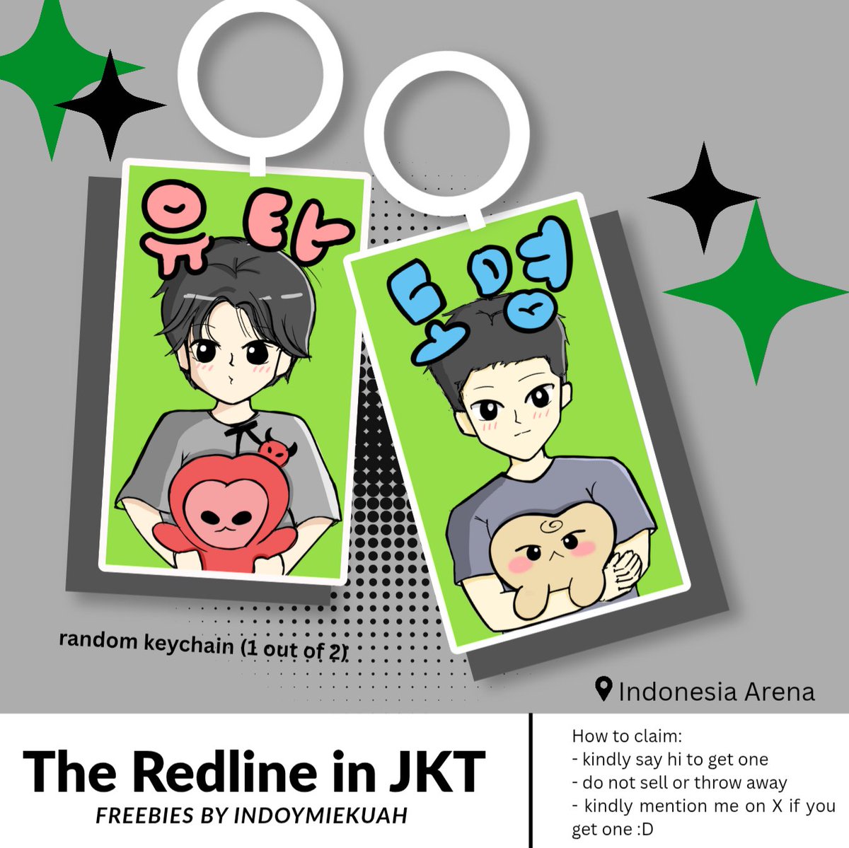 indoymiekuah's tweet photo. The Redline in Jakarta Freebies 💚

Time &amp; Place: TBA

Further details will be announced on this tweet, see you! :D https://t.co/wBk95bICfR