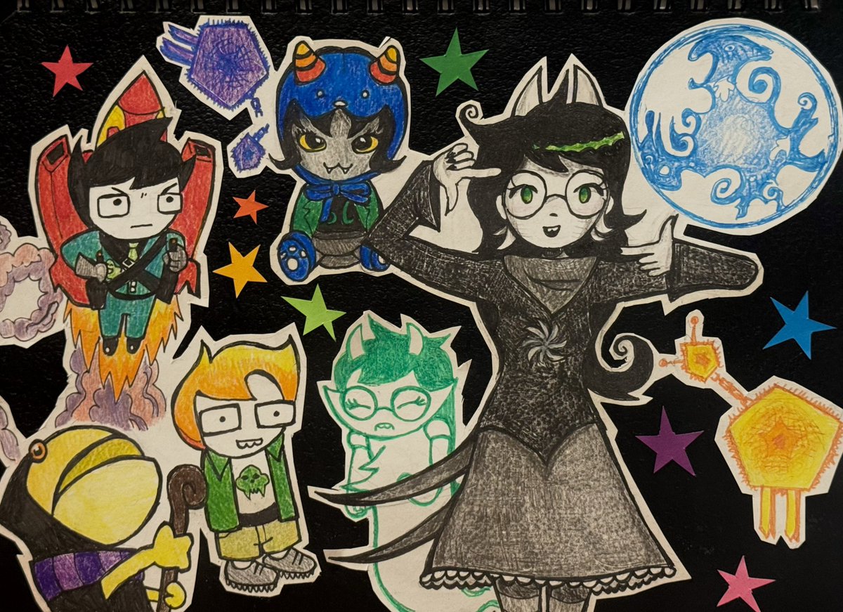 Coelacanthwish's tweet photo. my sketchbook cover because life IS infact all fun and ganes https://t.co/MW5IIe3nG5