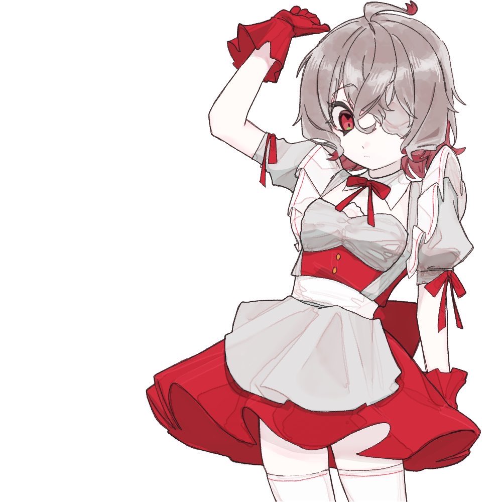 ringyomalu's tweet photo. 可愛い我が子（oc）にはメイド服着せたくなっちゃうんだよな https://t.co/9pzvJdOTuI