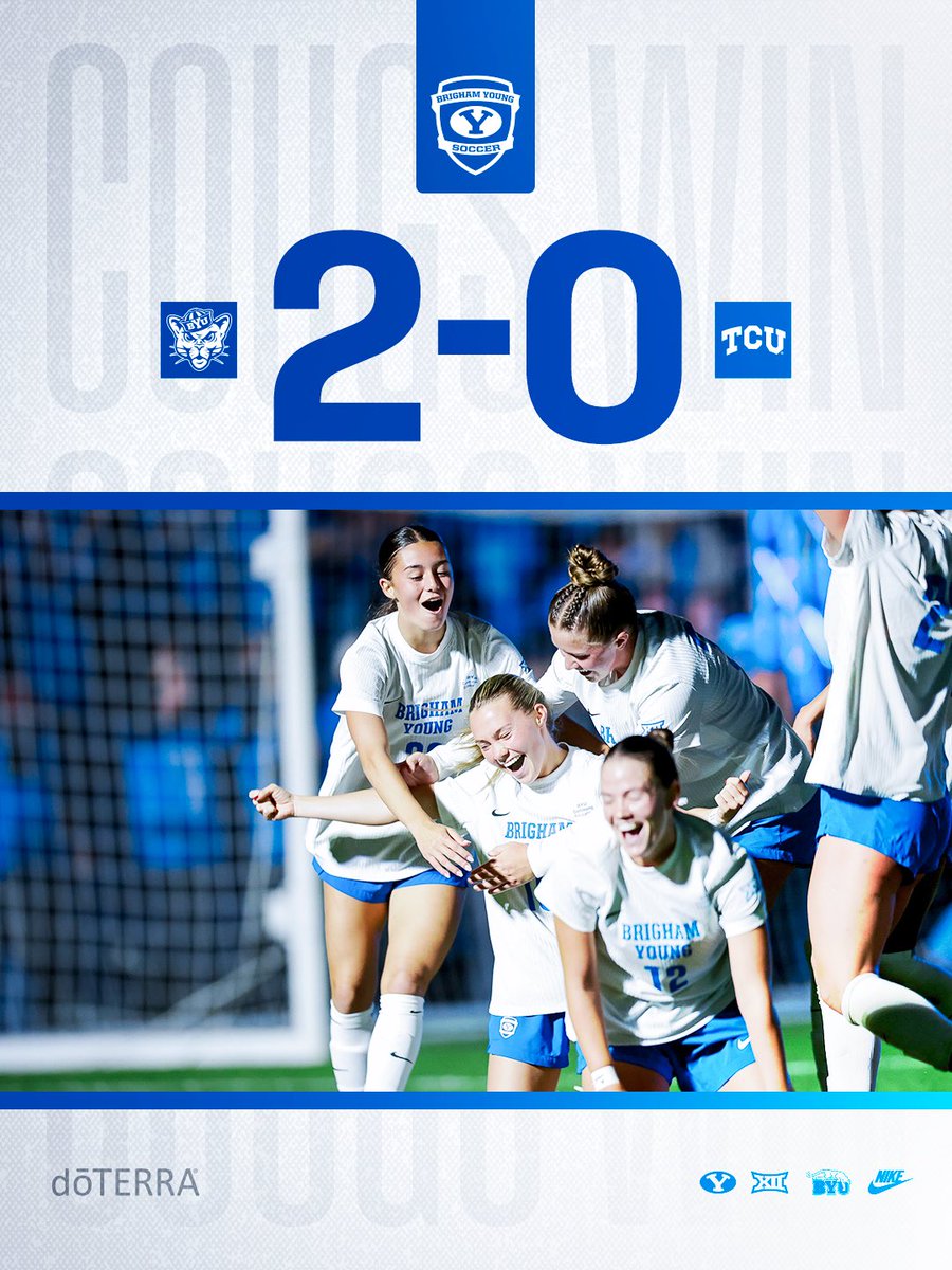byusoccer_w's tweet photo. Riff, Ram, Bah Zoo, BYU just beat TCU https://t.co/t27iNvqluR