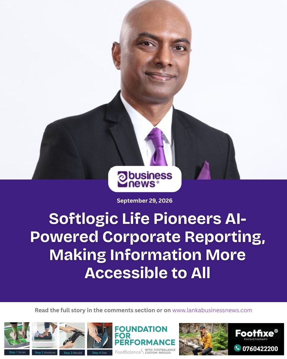 lbnbusinessnews's tweet photo. Softlogic Life Pioneers AI-Powered Corporate Reporting, Making Information More Accessible to All
#SoftlogicLife #All #CorporateReporting https://t.co/KVOzFg0A1q