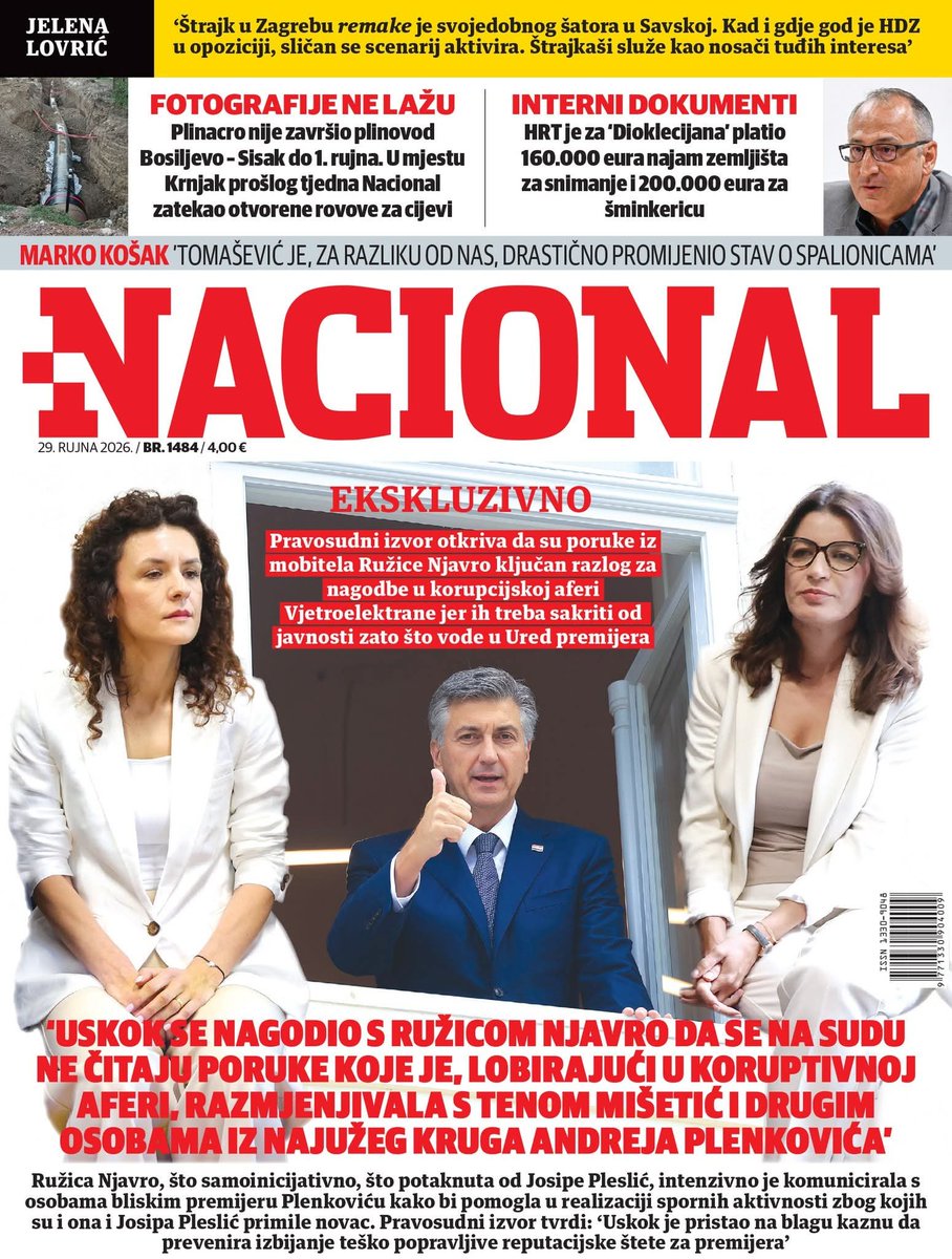 dioklecijan316's tweet photo. Nagodbe se redaju k'o na traci.....turudić doveden da služi a ne da radi......vrime je da ova kriminalna ekipa "odradi svoju dionicu".....
🤮🤬 https://t.co/7WMvFANhXy