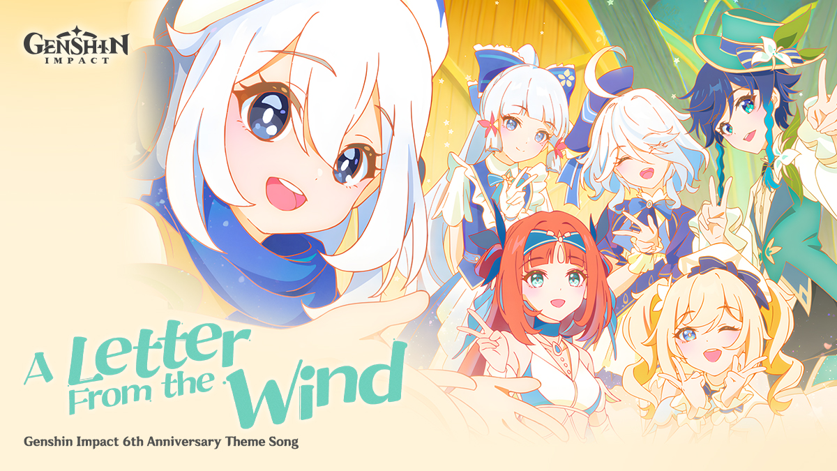 genshinimpactes's tweet photo. #GenshinImpact #GenshinImpact6thAnniversary
Querido/a viajero/a:
El mini álbum del tema principal del 6.º aniversario de Genshin Impact «A Letter from the Wind» ya está disponible. Este álbum fue producido por el equipo de HOYO-MiX.
Desde hoy hasta el 3 de octubre de 2026, si el total de reproducciones del tema principal «A Letter from the Wind» alcanza 1 millón, se desbloqueará el Girocristal radiante: «A Letter from the Wind» para todos los viajeros. La recompensa se enviará el 3 de octubre de 2026 y todos los jugadores podrán recogerla a través del correo interno del juego. Los correos expiran a los 14 días. ¡No olvides reclamarla a tiempo!