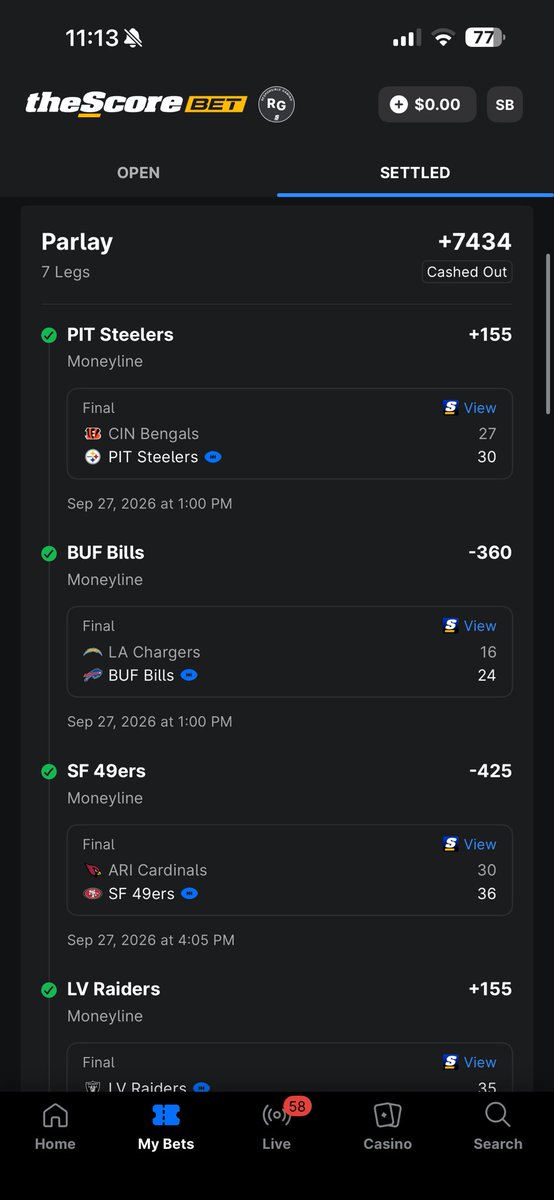 Lill_Bowls's tweet photo. Never cashing out a bet again https://t.co/4DcLEDWuiS