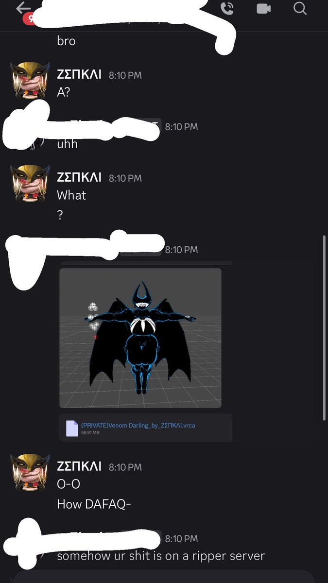 ZenkaiVR's tweet photo. Welp my venom avi got ripped lol, too bad for the ripper

It’s still getting updates XD https://t.co/6eHUy6EwPi