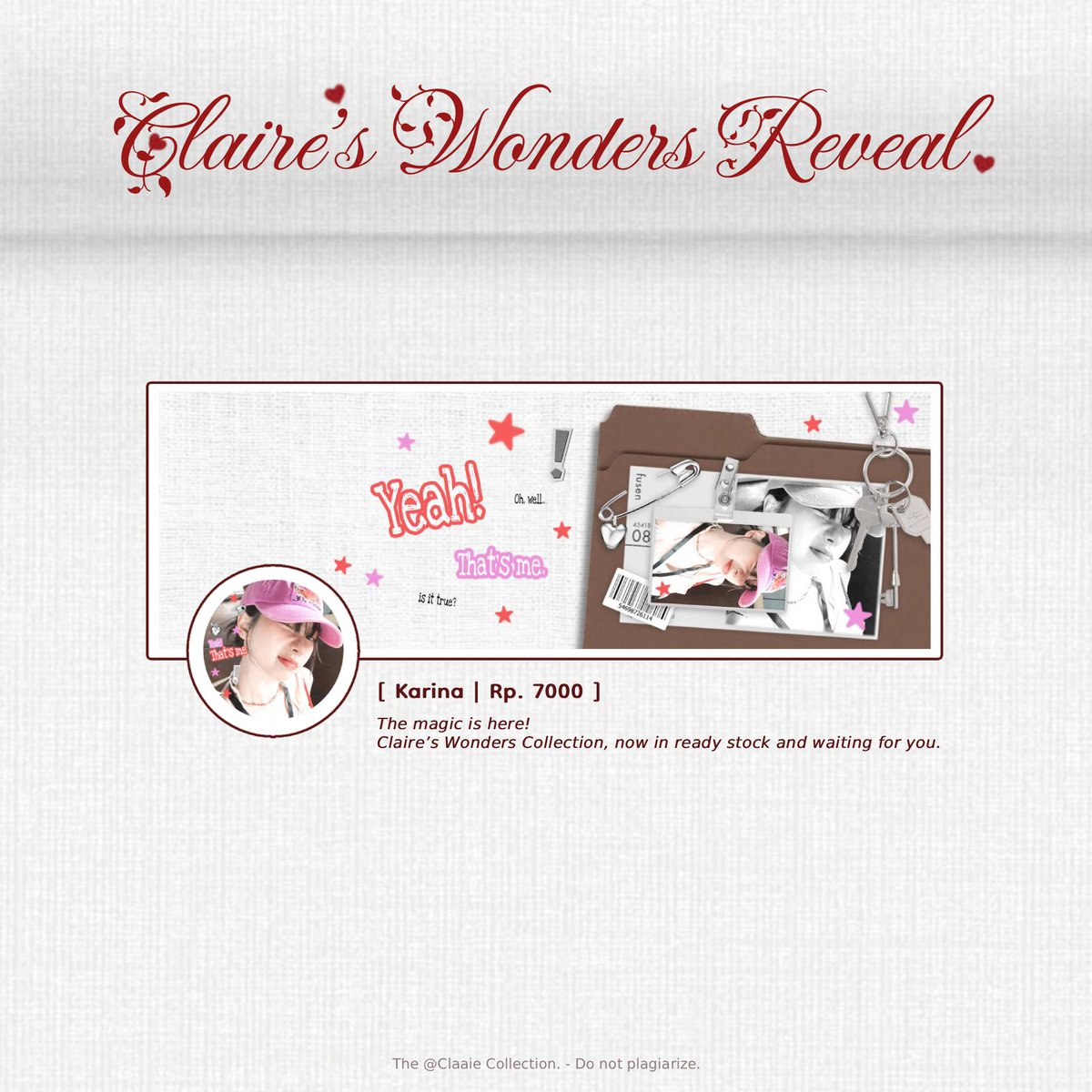 Claaie's tweet photo. ︎ ︎
help  repost,  terima  kasih!  #bealanja

aku  punya  4  layout  ready  stock  karina.  price  on  pics.  langsung  chat  ke  dm  atau  tele  kalau  mau  take  yaa! 
︎ ︎ ︎ https://t.co/jTxZKAqv2o