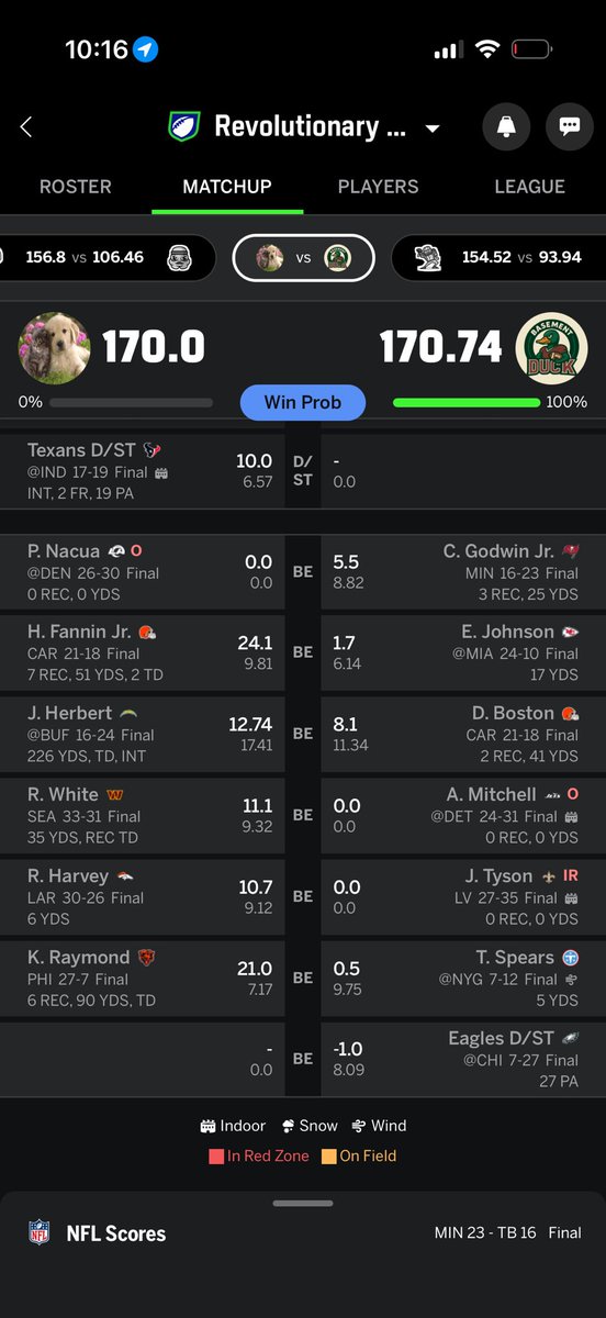 intentionally's tweet photo. My son is so smart. He was winning by one point. Benched his defense last minute.

I never would have thought to do that. https://t.co/APRwXs4GRk