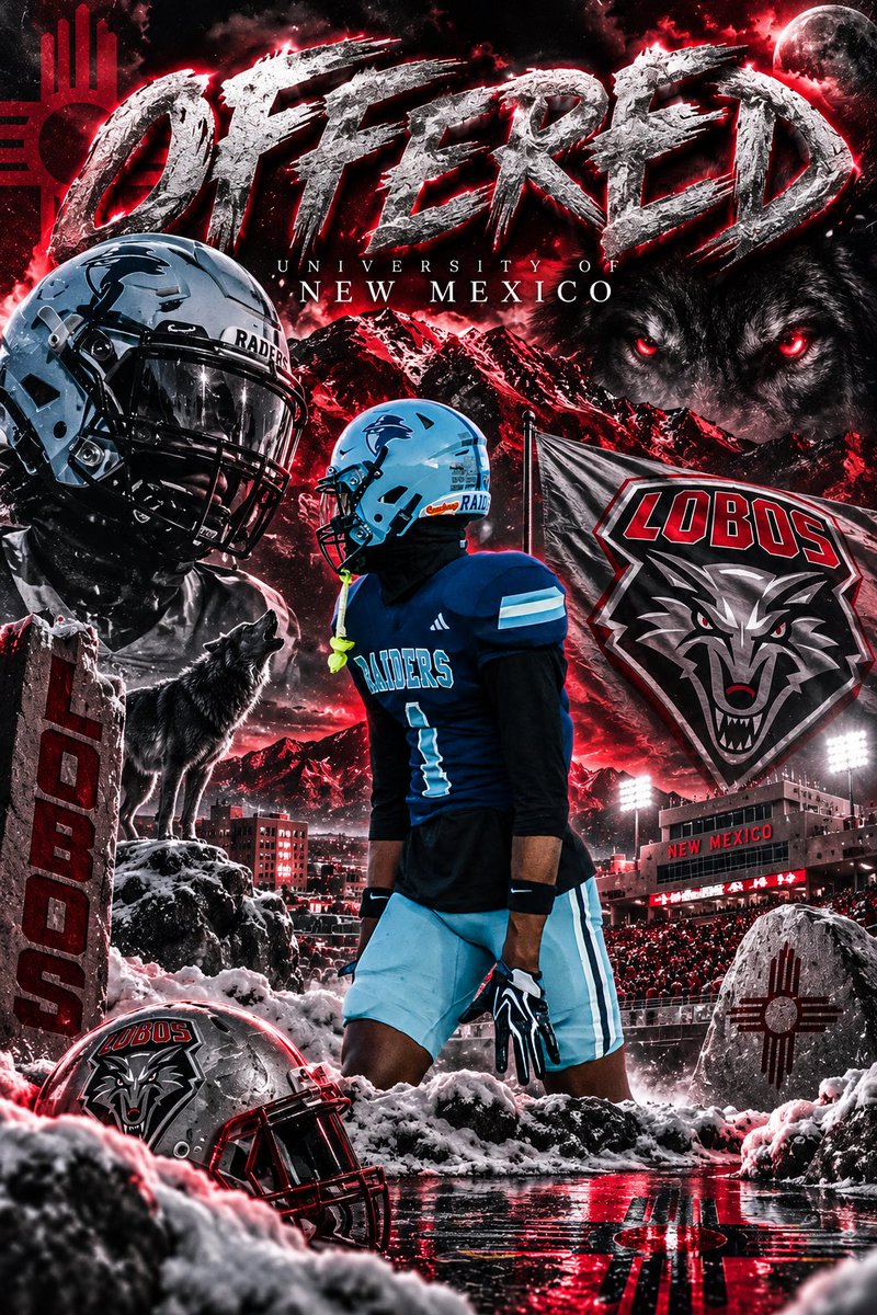 TheKamBrown's tweet photo. #AGTG after a great call with @Carson_Walch i’m blessed to receive an offer from University of New Mexico ❤️🖤 #GoLobos @RafeMata @CoachDoog @justinwells2424 
 @CalebMedford @CoachMcLean8 @Beau_Davidson https://t.co/rQRphrzlk9