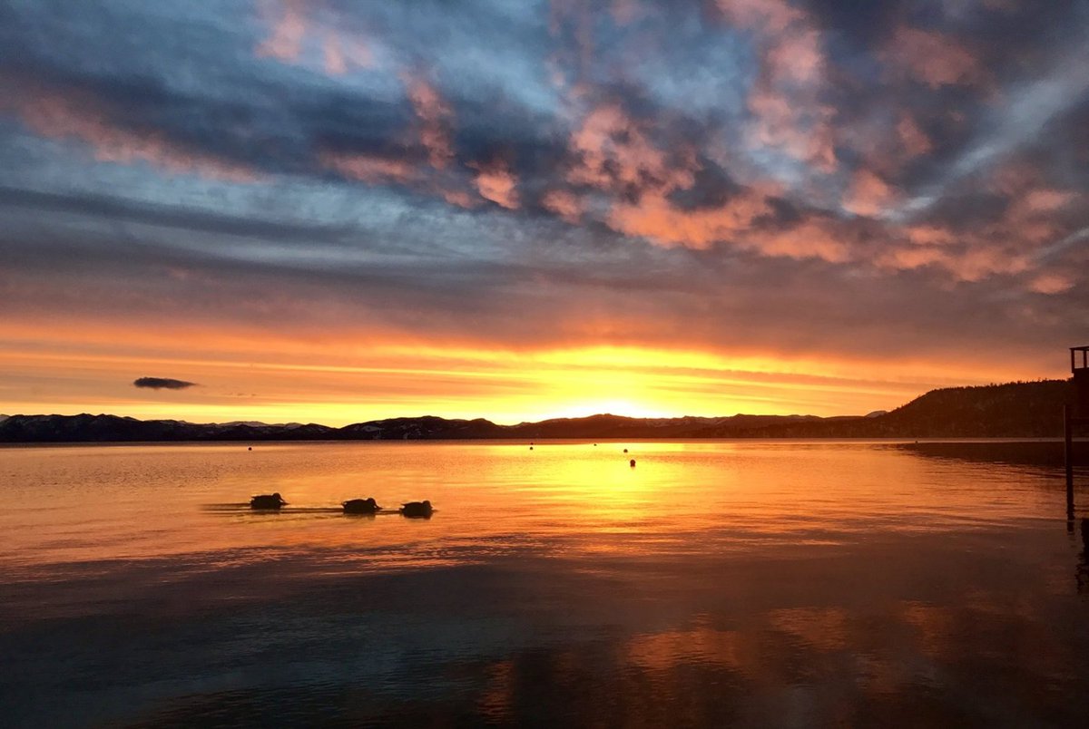 PineConeResort's tweet photo. Tahoe sunsets can be truly remarkable! https://t.co/71Zq3HsZ7d