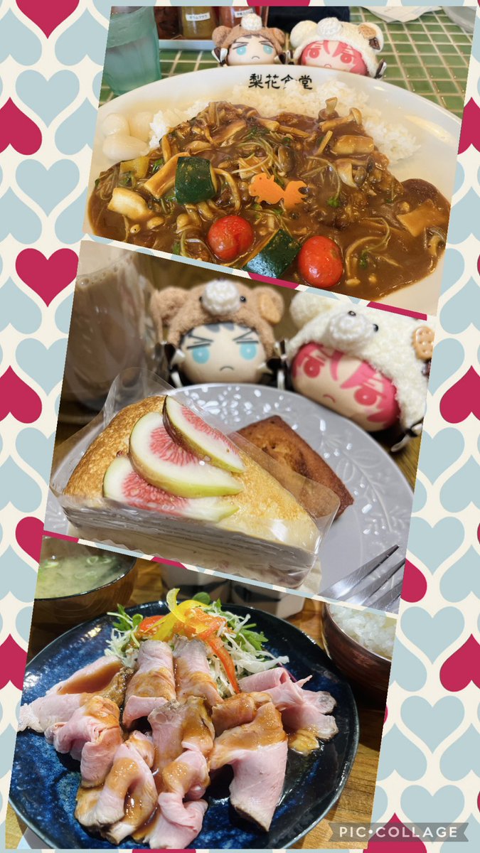 atbyuuki's tweet photo. 久しぶりの莉花食堂の野菜カレーとミルクレープとローストポーク🍛🍰🐷
めっちゃ美味しかった😋💕 https://t.co/yT3kllbw4Q