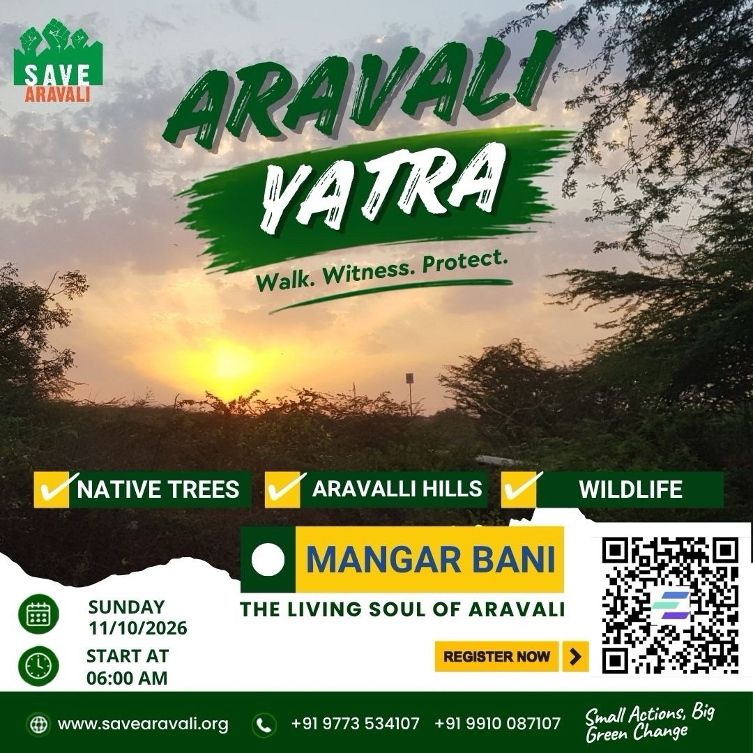 SaveAravali's tweet photo. Register for upcoming Yatra to feel the soothing wilderness of Aravalis!

https://t.co/vw5eNOw9zs 

Further details shall be shared with the registered members.

Be a part of the change,
9773534107
#savearavali https://t.co/H8Jv3HzxGU