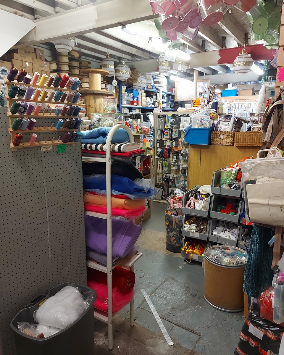 KeithaTappk1tz's tweet photo. Haberdashery heaven! If you love sewing and bargains, explore our haberdashery section, featuring patterns, trims, and fabrics. Open Tuesdays and Wednesdays, 10am–5pm, and Saturdays, 10am–1pm. See you soon! https://t.co/Y1rUfpteaB