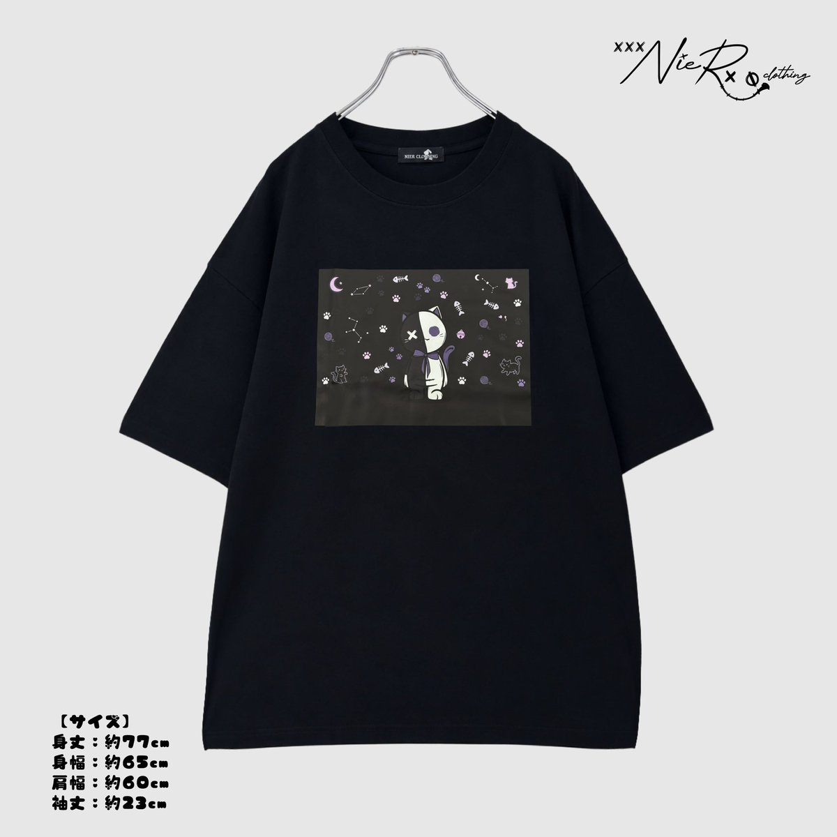 NieR_tokyo's tweet photo. 🎁MEGA PRESENT🎁

TWO-TONE GOTHIC CAT 
COTTON100% BIG TEE

先着77点限定大特価💥💥999円(税込)💥💥

着心地抜群COTTON100%のゆるかわ
BIG Tシャツになります✨

是非お早めにチェックしてみてください🐰
https://t.co/xVZH6r1qUN https://t.co/JaWNp1xEAg
