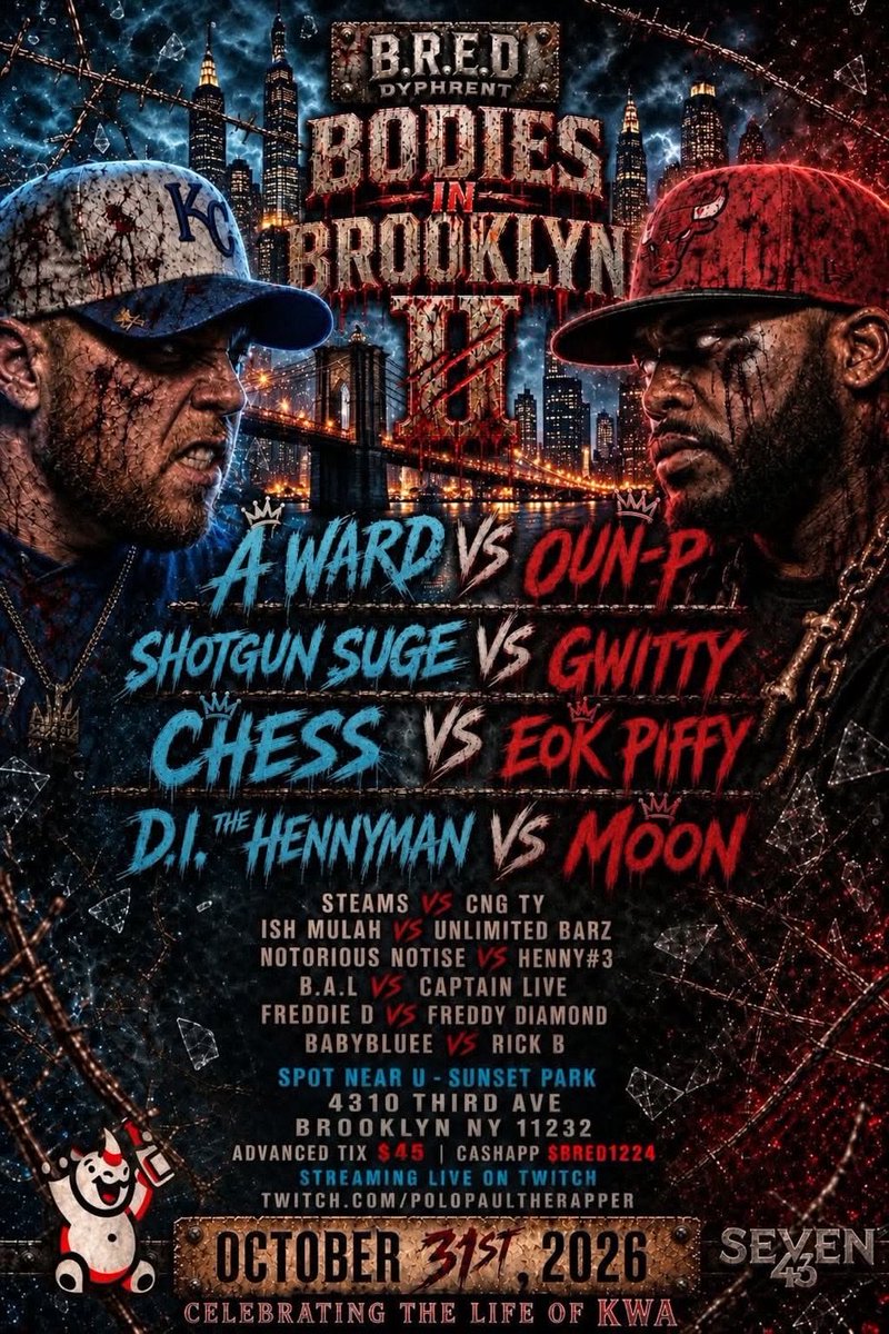 POLOPAULMUSIC's tweet photo. FOLLOW ME ON TWITCH SO YOU CAN WATCH THIS EVENT LIVE ON on MY Twitch OCTOBER 31st #BRED #WR4EVER #POLOPOE
https://t.co/4X50Tsflz6 https://t.co/pLiK7Rq55P