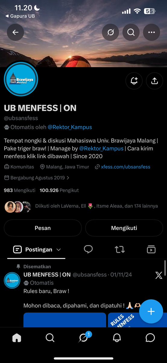 actgojo's tweet photo. PLEASE REPORT 
najis bgt  ngedoxxing orang sambil promosi bokep di base kampus mana bawa-bawa tendik UB padahal GA ADA DOSEN YANG DIMAKSUD

ADMINNYA PUN NGILANG dan menfess jorok itu banyak yang ke post, tolong lah minttt @Rektor_Kampus https://t.co/Y3HMBd1K7c