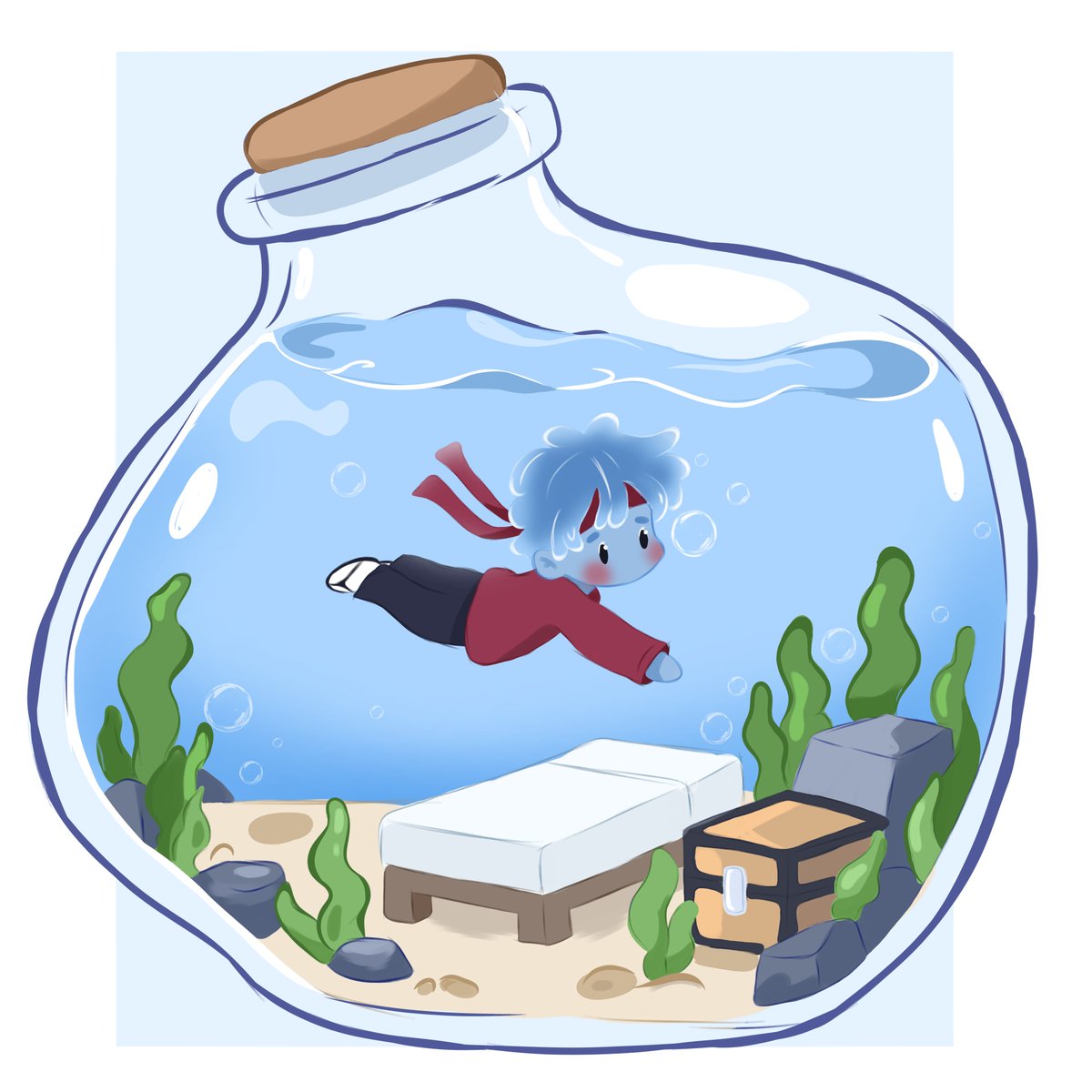 Adrinotfoundd's tweet photo. Dibujo rapido de coldi pececito pq a mi si me parece cute que la base sea un acuario 🫶 JAJAJAJAJA
#coldifanart https://t.co/ts3CMB31BK