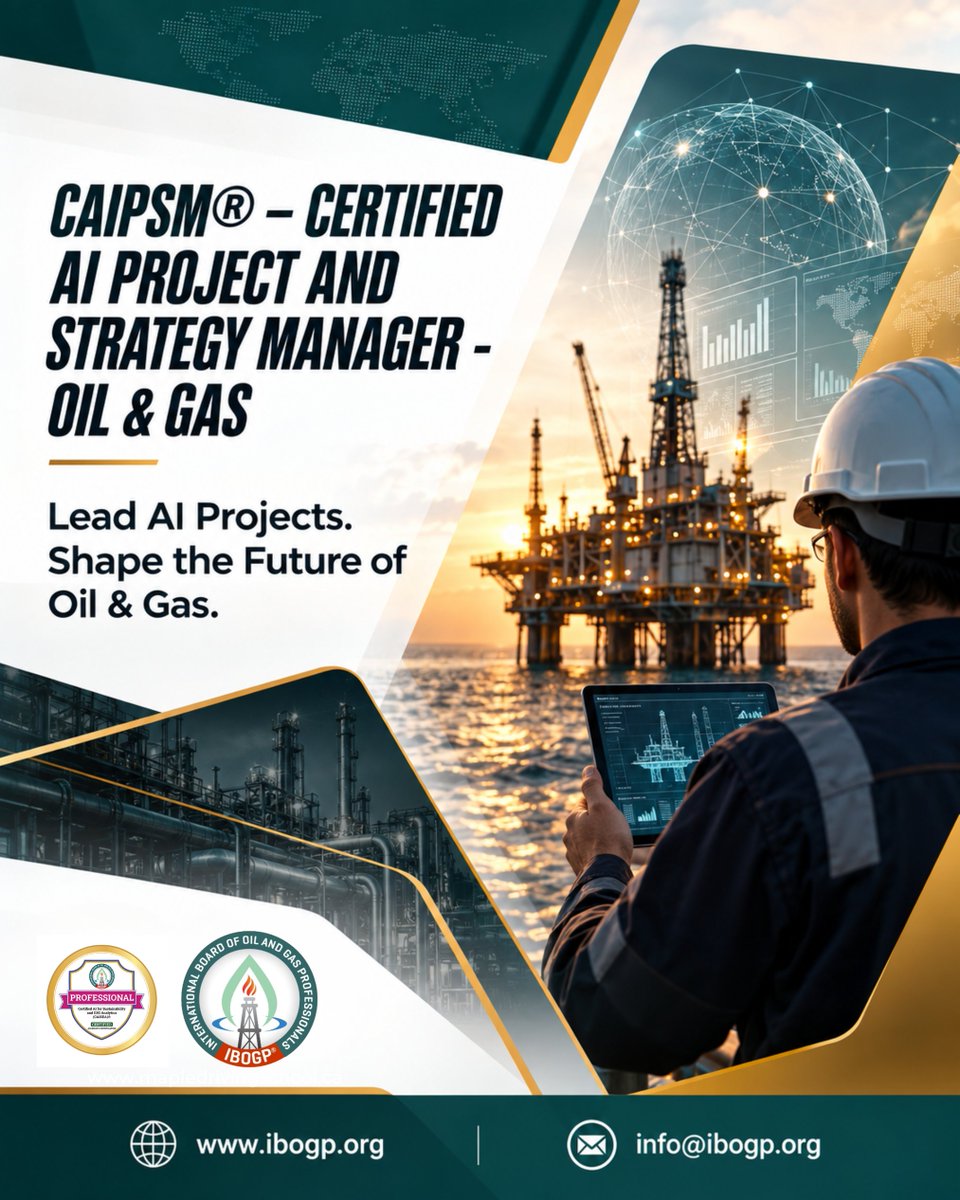 Ibogp_'s tweet photo. AI projects don't succeed on technology alone.

They succeed when strategy, execution, governance, and business objectives move together. 

#projectmanagement #energytechnology #caipsm #artificialintelligence

📧 info@ibogp.org

🔗 Certification URL:
https://t.co/L9cX6RDcgD https://t.co/itl0T1u2tZ
