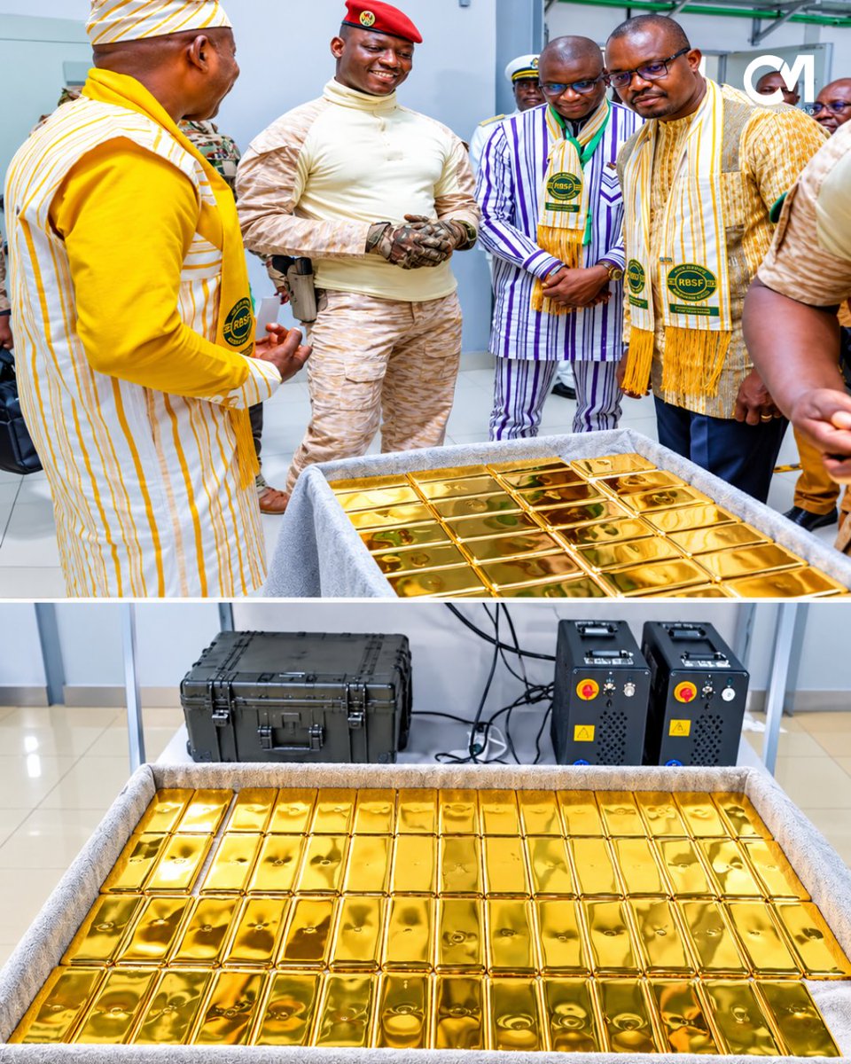 Comunityreel's tweet photo. Le Burkina Faso a inauguré sa première raffinerie d’or à Ouagadougou, ce lundi 28 septembre.
#BurkinaFaso #Or #Raffinerie #RAFFINORBF https://t.co/12ut8CmiYP