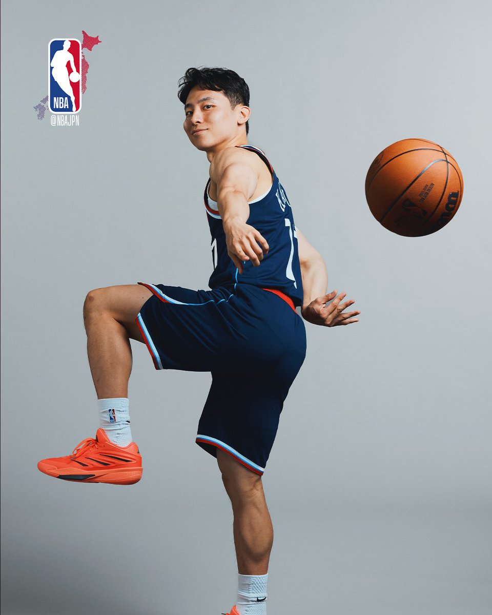NBAJPN's tweet photo. 河村勇輝がMedia Dayに登場📸🔥

クリッパーズで新たな挑戦が始まる💪

#YukiKawamura #ClipperNation #NBAJPN https://t.co/cqiyMFSkqn