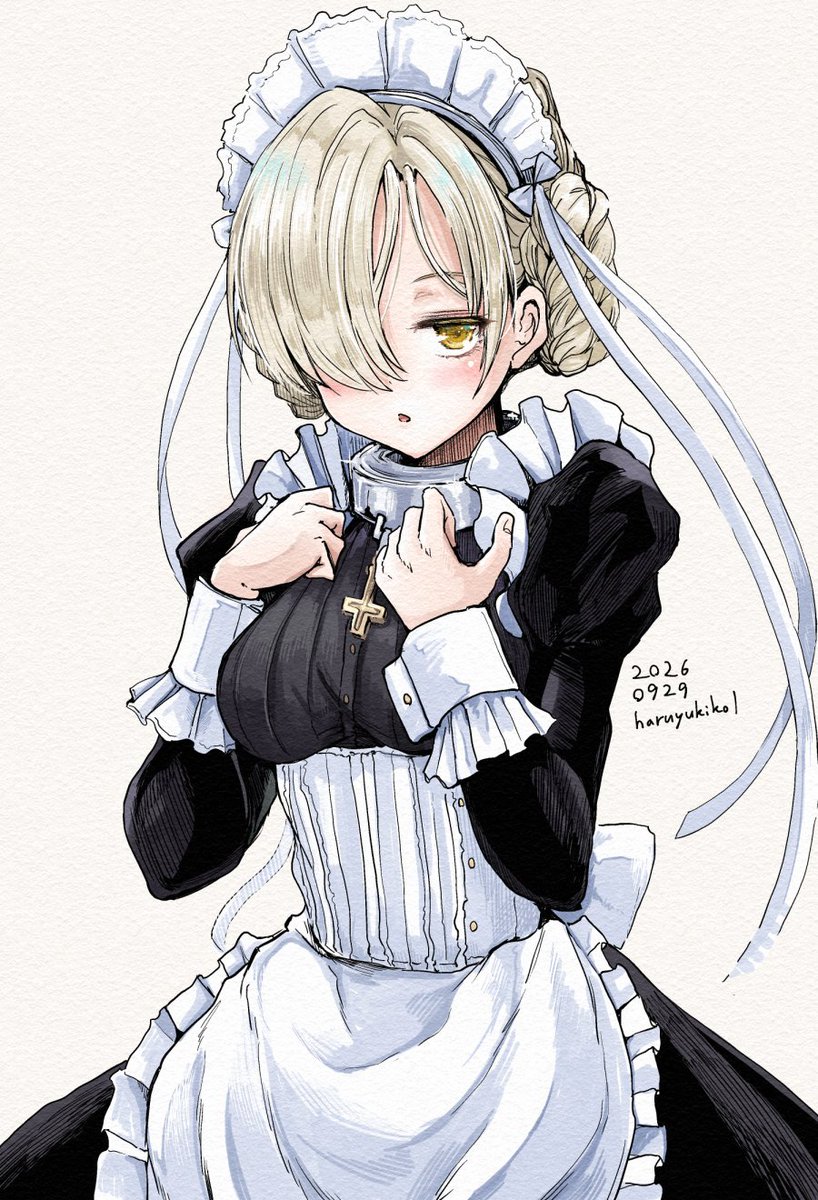 haruyukiko1's tweet photo. 今朝はアズールレーンのシェフィールドを描きました https://t.co/4kOuD9wsfT