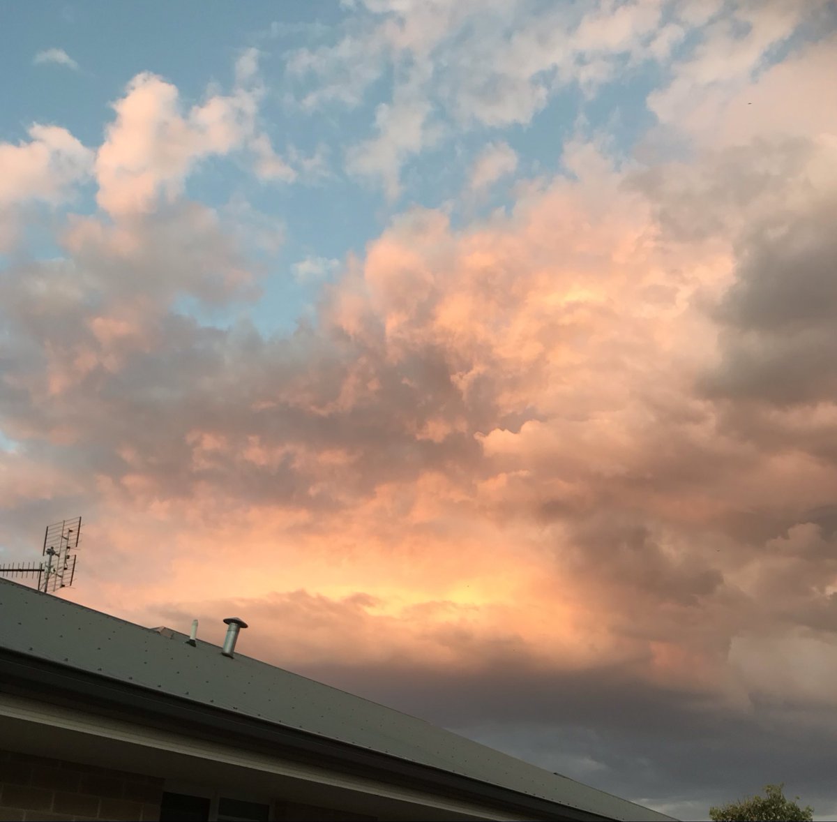 Helzals's tweet photo. @b_gimpl1234 We had this pink in our sky yesterday https://t.co/2tpBkKWxD5