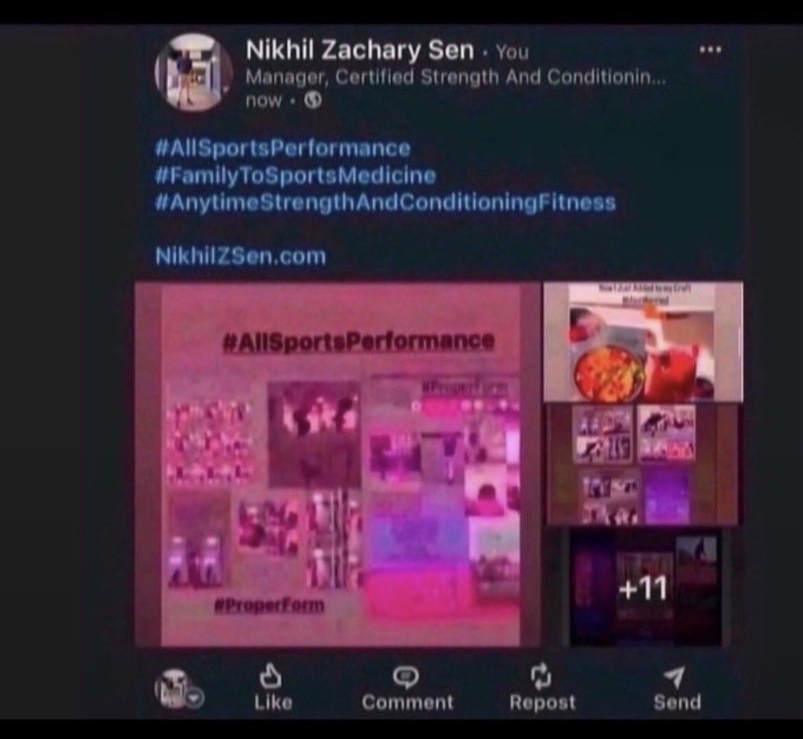 NikhilZSen's tweet photo. #AllSportsPerformance
#FamilyToSportsMedicine
#StrengthAndConditioningFitness
#AllIndustriesService #PhysiologyNutritionalHealth #CPT #CSCS #AthleticPerformanceAndCoaching #SportsBusiness #SportMG
https://t.co/y3ObT19OtM https://t.co/8xA2SJ4Ywj