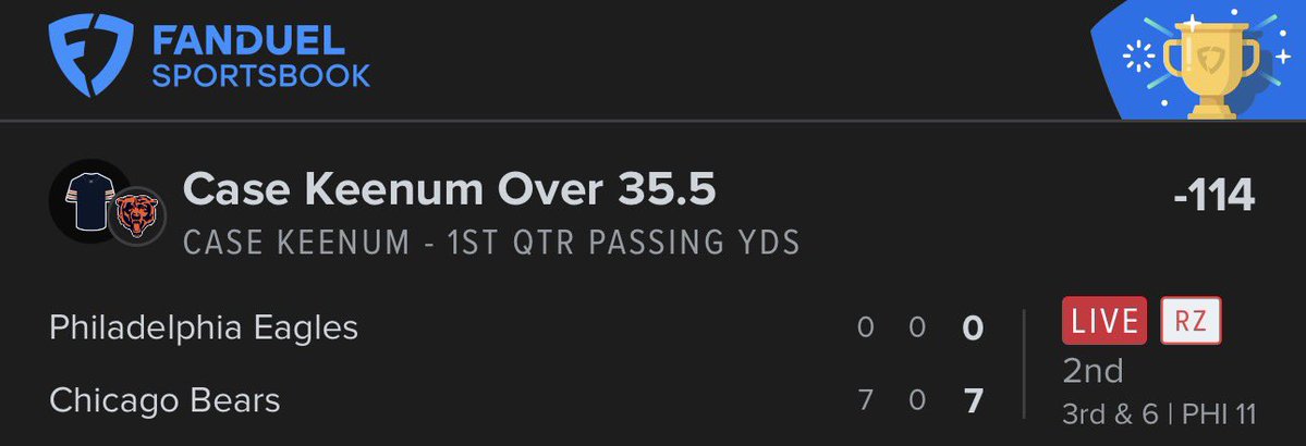 TylerAshe24's tweet photo. Never doubted you, special thanks to @casekeenum 

Join the Discord @ThePrimoBets 

#FanDuel #MNF #Gambling𝕏 https://t.co/BhSAjCacAi